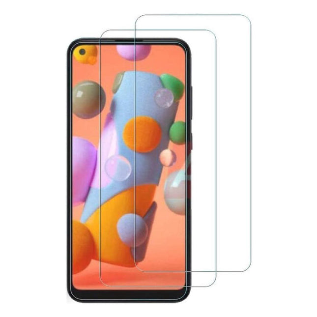 Samsung Galaxy A21 Full Cover Screen Protector 9D Tempered Glass Film Gehard Glas Glazen