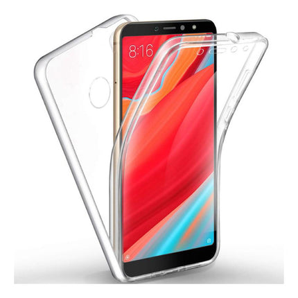 Xiaomi Mi A2 Full Body 360° Hoesje - Volledige Bescherming Transparant TPU Silicone Case + PET Screenprotector 