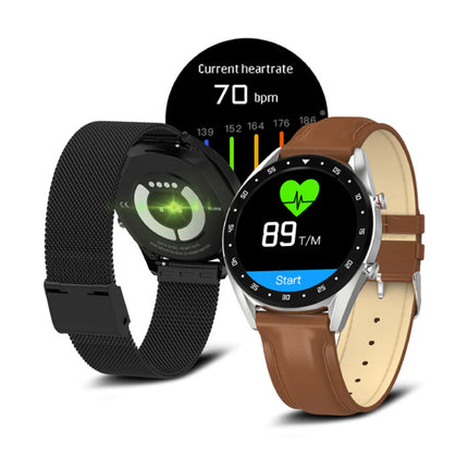 Sports Smartwatch Fitness Sport Activity Tracker Smartphone Horloge iOS Android iPhone Samsung Huawei Zilver Metaal