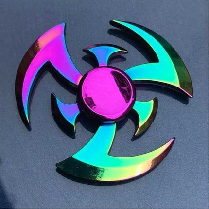 Fidget Spinner - Anti Stress Hand Draaier Speelgoed Toy R118 Metaal Chroma
