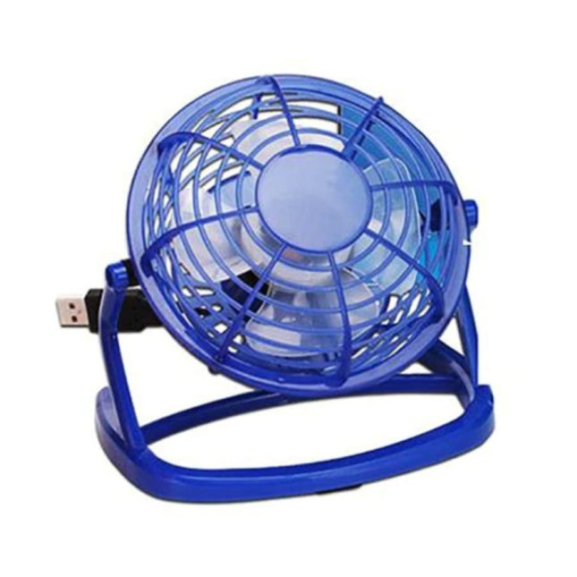 Oplaadbare Draagbare Ventilator - Handventilator 2500RPM Blauw