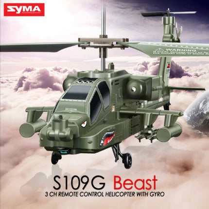S109G Mini RC Drone Beast Apache Attack Helikopter Speelgoed met Gyro Stabilisatie
