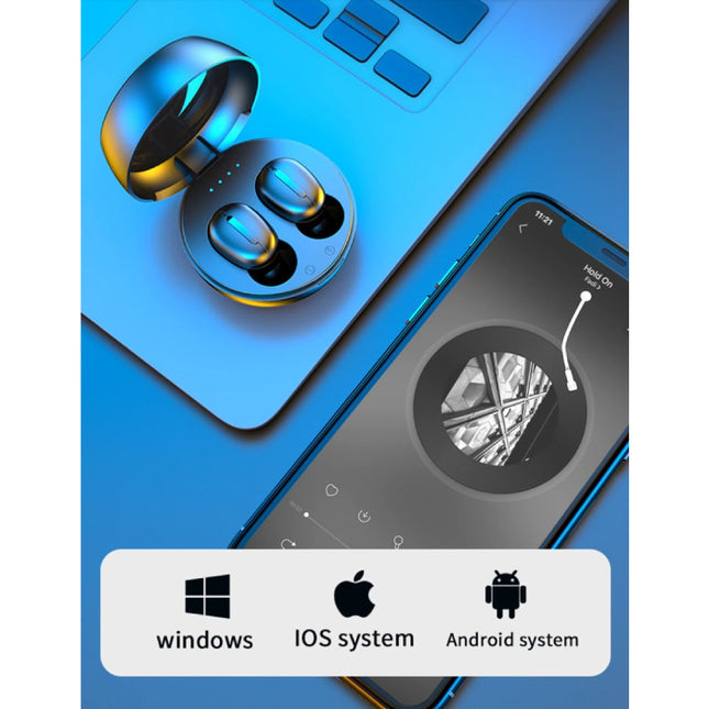 Draadloze Oortjes - Ruisonderdrukking Touch Control Oordopjes TWS 9D Bluetooth 5.0 Earphones Earbuds Oortelefoon Zwart