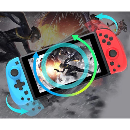 Gaming Controller voor Nintendo Switch - NS Bluetooth Gamepad Joy Pad met Vibratie Blauw-Rood