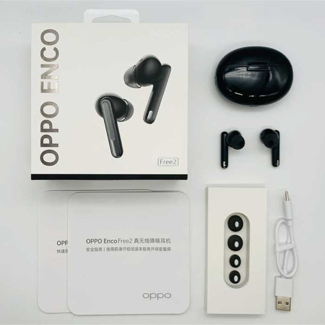 Enco Free 2 Draadloze Oortjes - Touch Control Oordopjes TWS Bluetooth 5.2 Oortelefoon Zwart