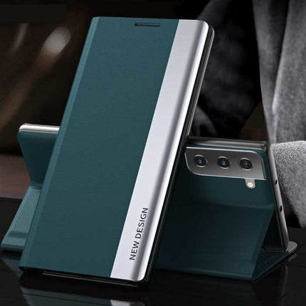 Xiaomi Redmi Note 10 (5G) Magnetische Flip Case - Luxe Hoesje Cover Groen