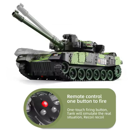 RC Militaire Tank met Afstandsbediening - M1 Leopard 2 Model - Zilver