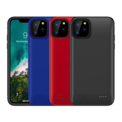 iPhone 11 4000mAh Slim Powercase Powerbank Oplader Batterij Cover Case Hoesje Zwart