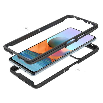 Xiaomi Poco X3 Bumper Hoesje met Frame - Anti-Shock Case Cover Lichtblauw