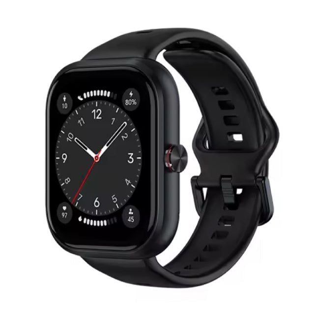 Choice Smartwatch - AMOLED Scherm - Gezondheid Monitor - Sport Activity Tracker Horloge - Silicoon Bandje - Zwart