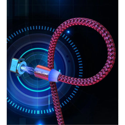 iPhone Lightning Magnetische Oplaadkabel 3 Meter - Gevlochten Nylon Oplader Data Kabel Android Goud