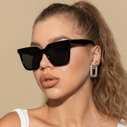 Vintage Zonnebril voor Dames - Retro Bril Eyewear UV400 Driving Shades Zwart