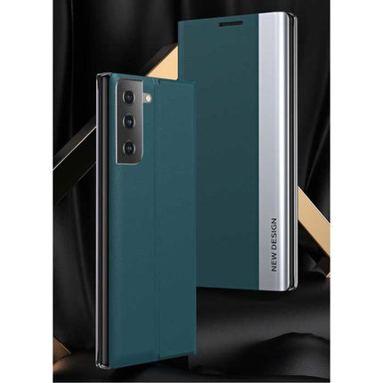 Samsung S22 Magnetische Flip Case - Luxe Hoesje Cover Zwart