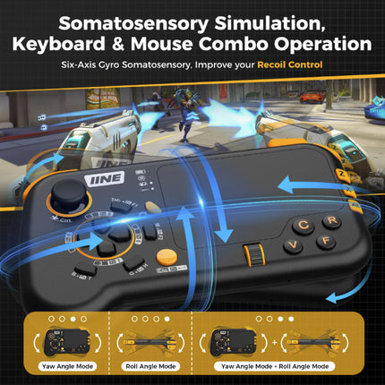 Touchpad Gaming Controller - 2.4GHz Bluetooth Gamepad met Muis - Zwart