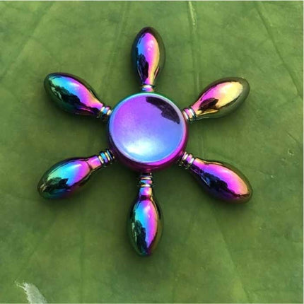 Fidget Spinner - Anti Stress Hand Draaier Speelgoed Toy R118 Metaal Chroma