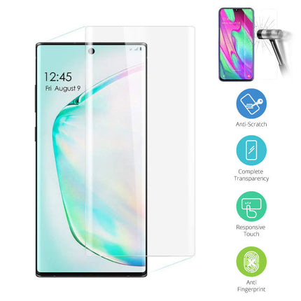 Samsung Galaxy Note 10 Transparant TPU Hoesje + Screen Protector Tempered Glass
