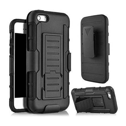 iPhone SE (2016) Future Armor Hard Case Cover Cas Hoesje Zwart