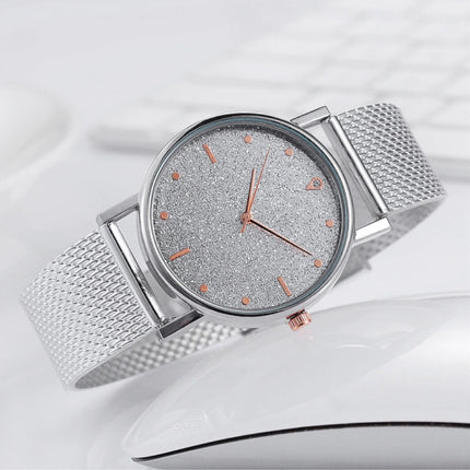 Horloge Kwarts Dames - Luxe Anoloog Uurwerk voor Vrouwen Zilver