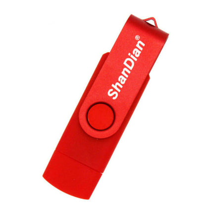 High Speed Flash Drive 64GB - USB en USB-C Stick Geheugen Kaart - Rood