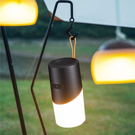 EBS-705 Draadloze Luidspreker met Lamp - Outdoor Kamperen Bluetooth 5.0 Soundbar Zwart