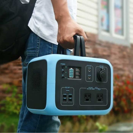 500Wh/300W Oplaadstation - AC/DC Generator Solar Batterij Oplader Zwart