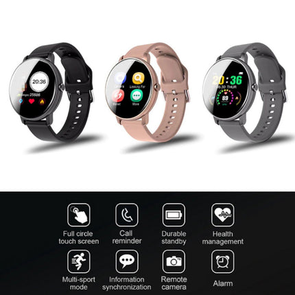 Q5 Plus Sports Smartwatch Fitness Sport Activity Tracker Smartphone Horloge iOS Android iPhone Samsung Huawei Zwart Metaal