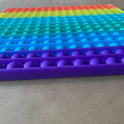 XXXL Pop It 500mm - Extra Extra Groot Fidget Anti Stress Speelgoed Bubble Toy Siliconen Vierkant Regenboog