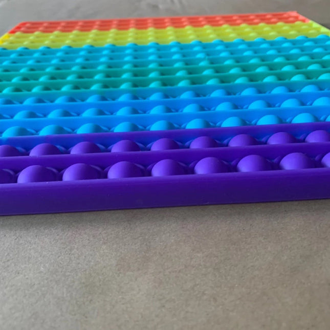 XXXL Pop It 500mm - Extra Extra Groot Fidget Anti Stress Speelgoed Bubble Toy Siliconen Vierkant Regenboog