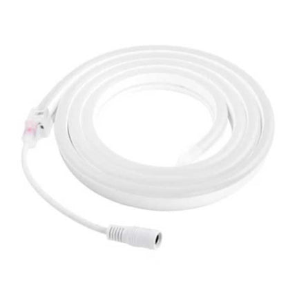 Neon LED Strip 5 Meter - Flexibele Verlichting Tube met Stekker Adapter 12V en Aan/Uit-Schakelaar Waterdicht Wit