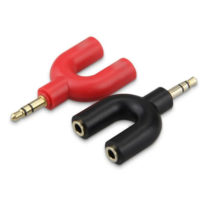 Y-Vorm AUX Koptelefoon Splitter - Headphone Dual Audio Adapter Stereo Verdeler Wit