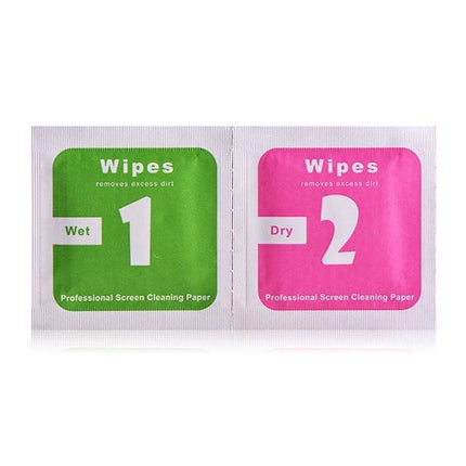 5-Pack 2 in 1 Professionele Reinigingsdoekjes Met Alcohol Voor Smartphone LCD Scherm