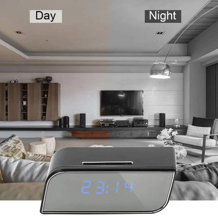 Alarm Klok met Camera en WiFi - Draadloze Smart Home Security Night Vision