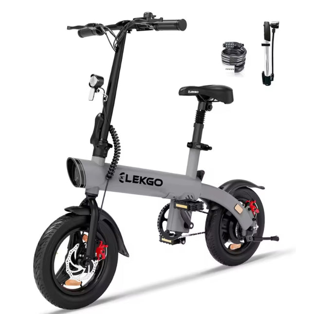 EG01 Urban Elektrische Fiets - 14-inch Wielen - Opvouwbare Smart E-Bike - Grijs
