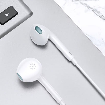 F20 Oordopjes met Microfoon en Controls - USB Type C Oortjes Volumebeheer Bedrade Oortelefoon - Wit
