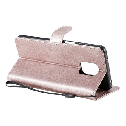 Xiaomi Redmi Note 9 Leren Flip Case Portefeuille - PU Leer Wallet Cover Cas Hoesje Roze