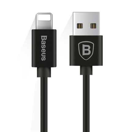 iPhone Lightning Gekrulde Spiraal Oplaadkabel Datakabel 1.6 Meter Oplader Zwart