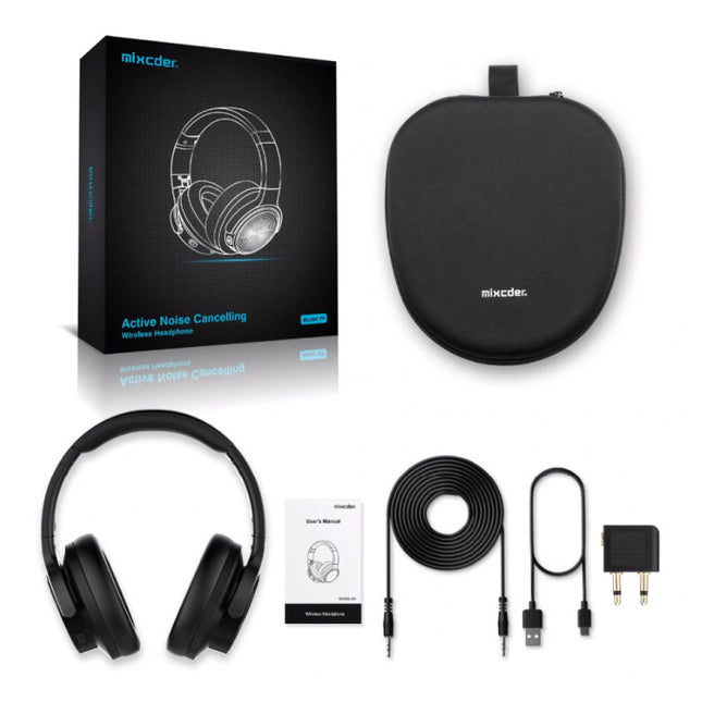 E9 Draadloze Koptelefoon Bluetooth Wireless Noise Cancelling Headphones HiFi