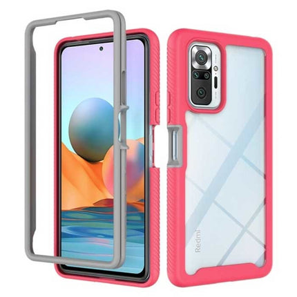 Xiaomi Poco M3 Bumper Hoesje met Frame - Anti-Shock Case Cover Roze