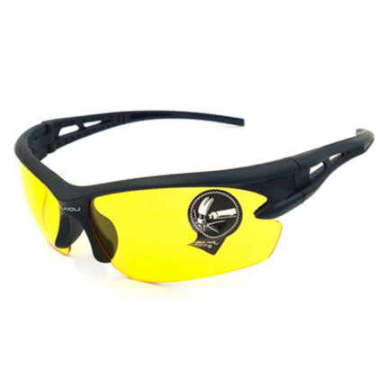 Gepolariseerde Ski Zonnebril - Sport Skibril Shades Zwart Geel