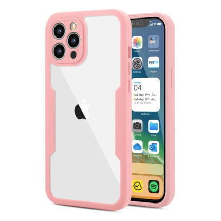 iPhone 13 Mini 360°  Full Cover - Full Body Case Hoesje + Screenprotector Roze