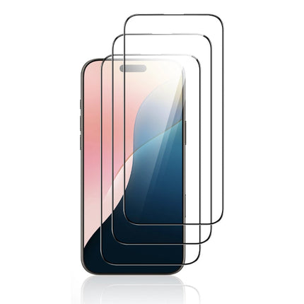 3-Pack iPhone 16 Pro Max Screen Protector - Tempered Clear Glass Film