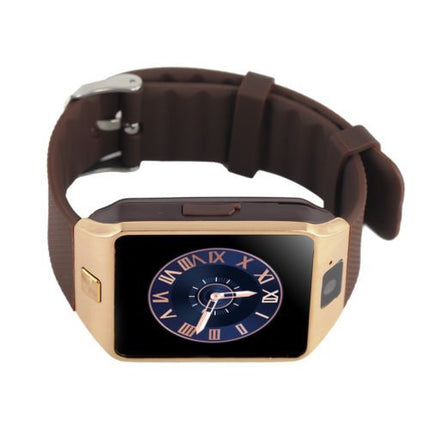 Originele DZ09 Smartwatch Smartphone Fitness Sport Activity Tracker Horloge OLED Android iOS iPhone Samsung Huawei Goud