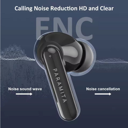 P5 Draadloze Oortjes - HiFi Oordopjes TWS Koptelefoon Bluetooth 5.2 - Zwart