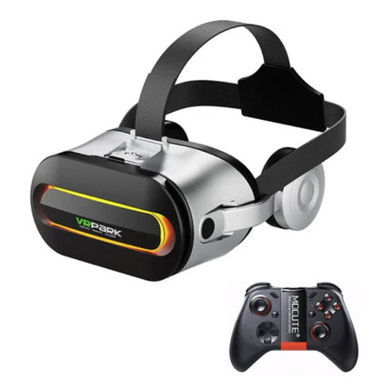 J60 Virtual Reality 3D Bril met Koptelefoon en Controller - Voor 4,5 tot 6,7 inch Telefoons - Wit 