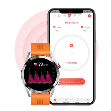 Smartwatch met Extra Bandje - Bloeddrukmeter en Zuurstofmeter - Fitness Sport Activity Tracker Horloge iOS Android - Staal Bandje Zwart