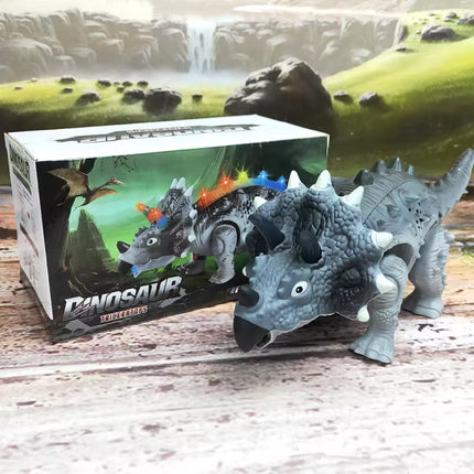 Elektrische Speelgoed Dinosaurus - Triceratops Dino Robot - Grijs