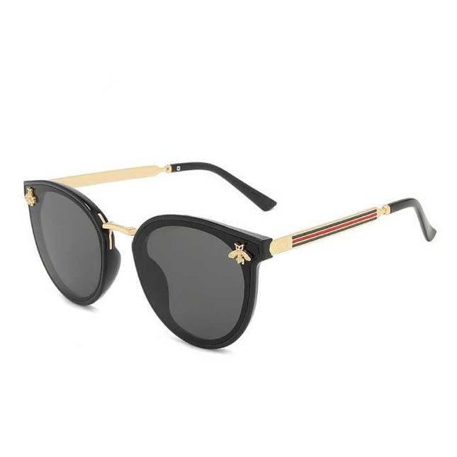 Vintage Zonnebril Bij voor Dames - Gradient Retro Bril Eyewear UV400 Driving Shades Zwart