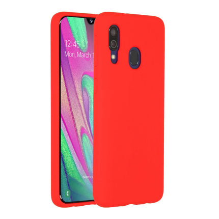 Samsung Galaxy A40 Silicone Hoesje - Zachte Matte Case Liquid Cover Rood