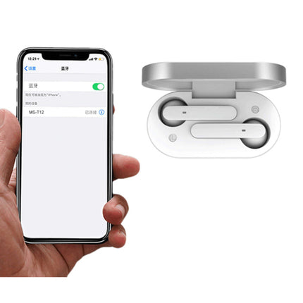 T12 Draadloze Oortjes - Smart Touch Control TWS Oordopjes Bluetooth 5.0  Wireless Buds Oortelefoon Wit