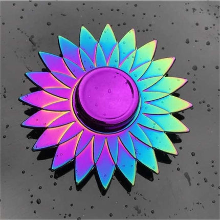Fidget Spinner - Anti Stress Hand Draaier Speelgoed Toy R118 Metaal Chroma